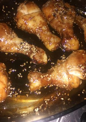 A picture of Sticky Chicken Drumsticks.