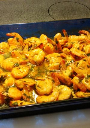 A picture of Lemon garlic shrimp.
