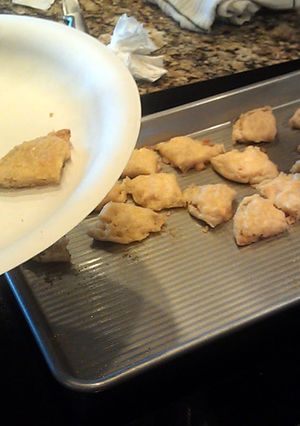 A picture of English muffin appetizer.