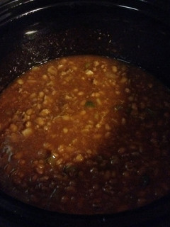 A picture of Mamaw's Baked Beans.
