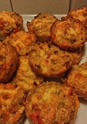 A picture of Quinoa pizza muffins.