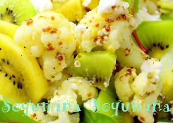 Easiest Way to Cook Perfect Kiwi  Cauliflower Vitamin C Salad for Beautiful Skin