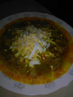 Una foto de Sopa "cubierta"