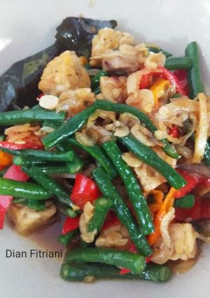 Foto resep Tumis tempe kacang panjang