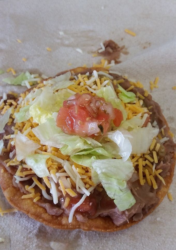 A picture of Bean Tostadas.