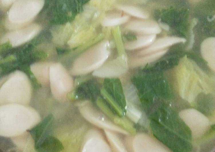 Langkah Mudah untuk Menyiapkan Sup Sosis Caisim yang Lezat