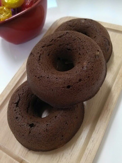 A picture of Baked Chocolate Donuts.