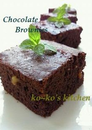 A picture of Extravagant Brownies with Lots of Chocolate.