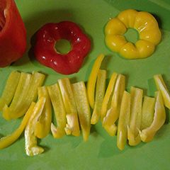 A picture of Bell peppers the way I do it.