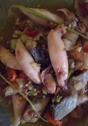 Foto resep Oseng cumi rawit