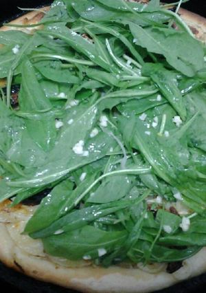 Una foto de Pizza de papas y achicoria