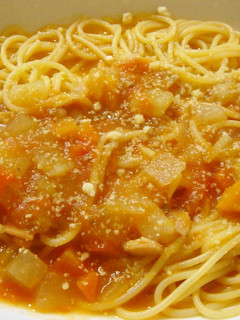 A picture of Easy Leftover Vegetable Soup Pasta.