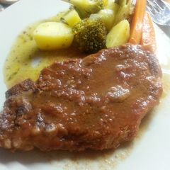A picture of Bake pork chops.