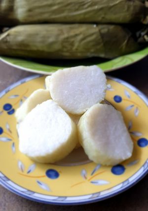 Foto resep Lontong Daun (Nasi Aron Metode) Mudah dan Anti Lengket di Pisau
