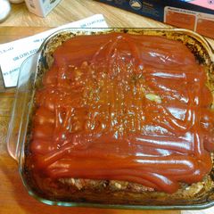 A picture of My mmm. Meatloaf.