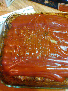 A picture of My mmm. Meatloaf.