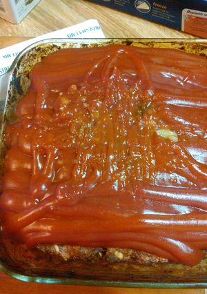 A picture of My mmm. Meatloaf.