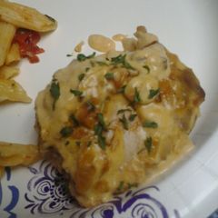 A picture of Hungarian Rabbit Paprikash.