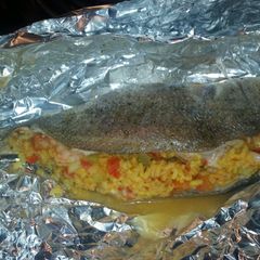 A picture of Sweet n Spicy Stuffed Fish.