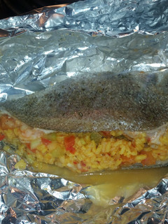 A picture of Sweet n Spicy Stuffed Fish.