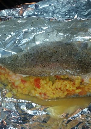 A picture of Sweet n Spicy Stuffed Fish.