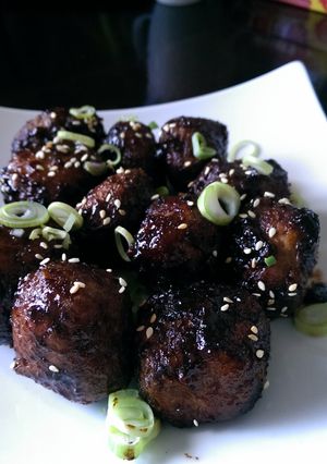 A picture of Sticky Pork Balls.