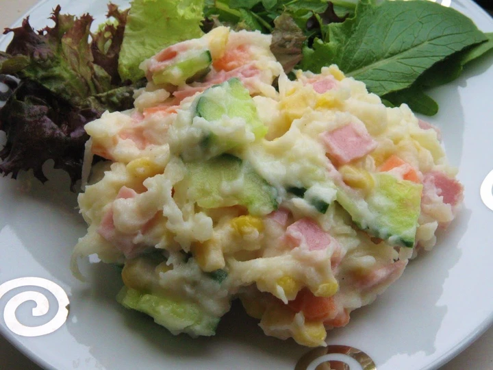 Easy Steps to Make Japanese Potato Salad! the So Delicious Tasty