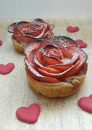 Une photo de Tartelettes romantiques aux pommes