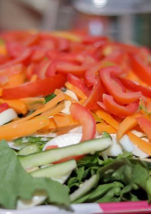 A picture of Green vegetable salad.