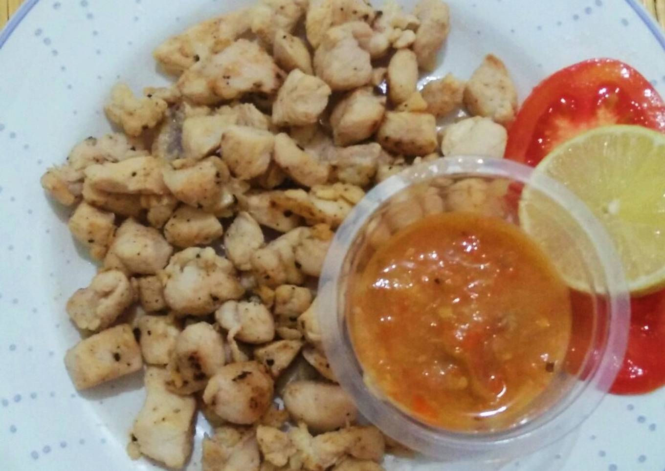Sate Taichan goreng tanpa tusuk sate