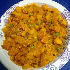 A picture of Pan's mix (vegetarian option).