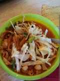 Red chicken pozole