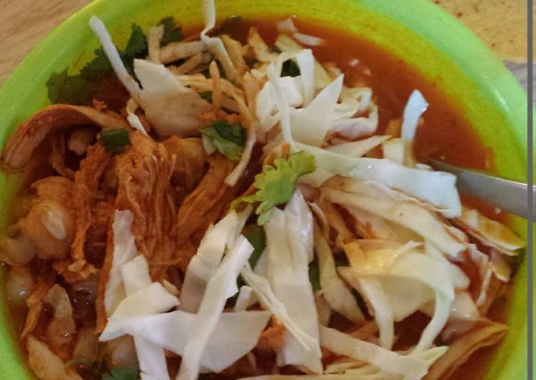 Step-by-Step Guide to Make Favorite Red chicken pozole