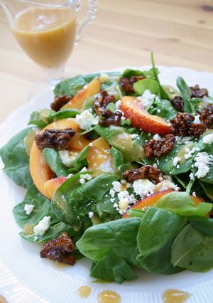 A picture of Spinach & Nectarine Salad.