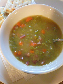 A picture of Home Made Split Pea Soup.