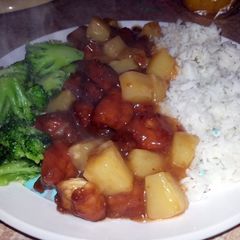 A picture of Pineapple Sesame Chicken.