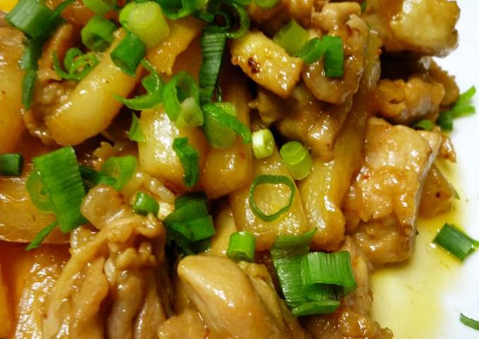 Easiest Way to Make Gordon Ramsay Daikon and Chicken Sautéed in Doubanjiang Paste