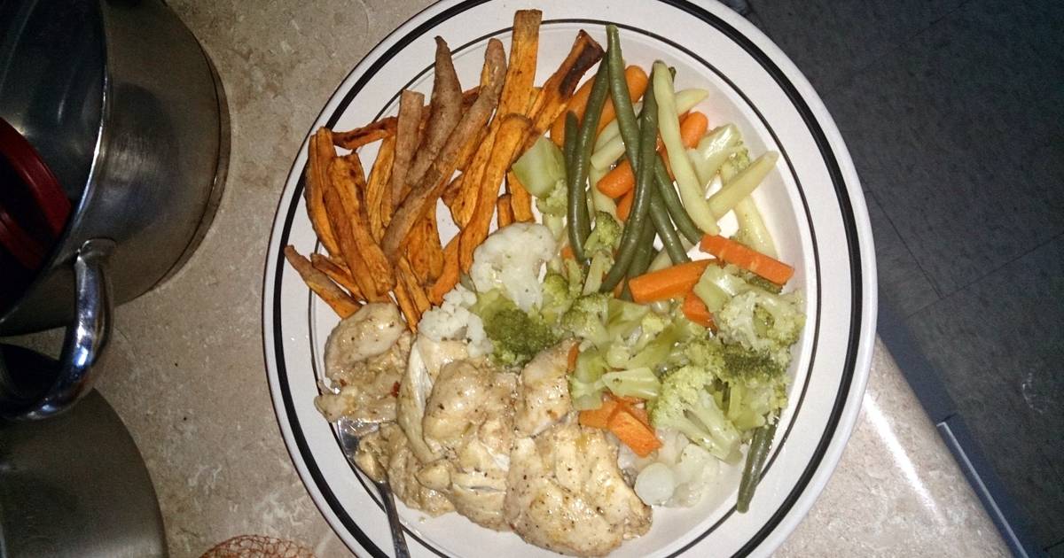 Healthy Bulking Chicken And Veggie Recipe By Bishop 92 Cookpad