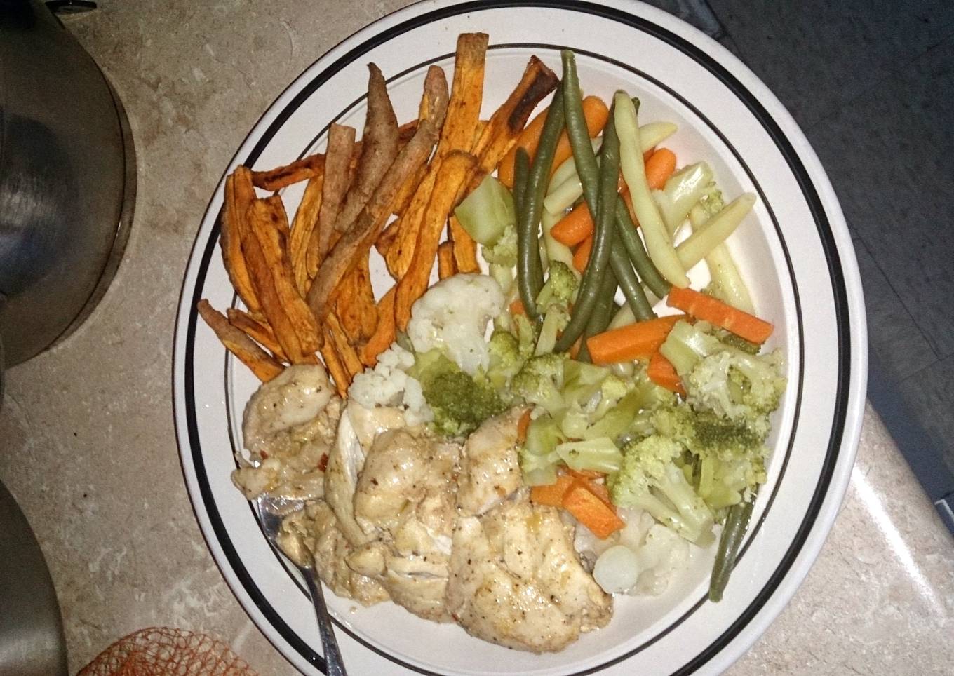 Healthy Bulking Chicken and veggie