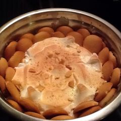 A picture of Chris' No Nanner Banana Pudding.