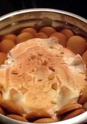 A picture of Chris' No Nanner Banana Pudding.