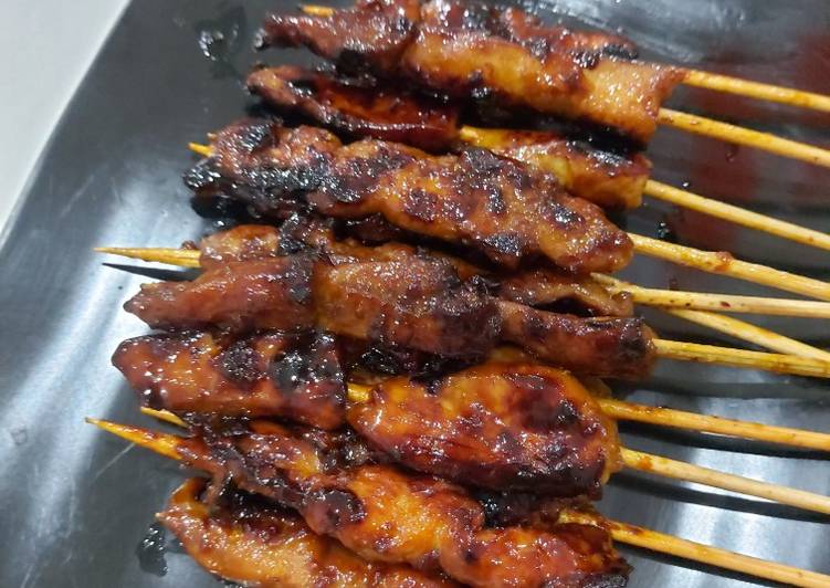 Sate ayam manis sederhana