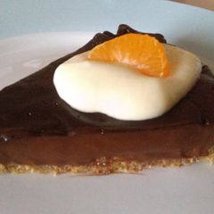 A picture of Vickys Chilli (or not!) Chocolate Pudding Pie, GF DF EF SF NF.