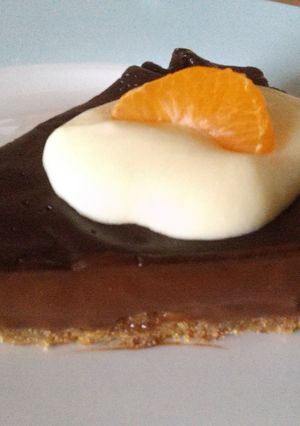 A picture of Vickys Chilli (or not!) Chocolate Pudding Pie, GF DF EF SF NF.