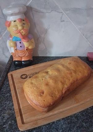Una foto de Pan de maíz con trocitos de membrillo 🍞