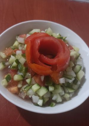 عکسی از دستور سالاد شیرازی مدل خودم