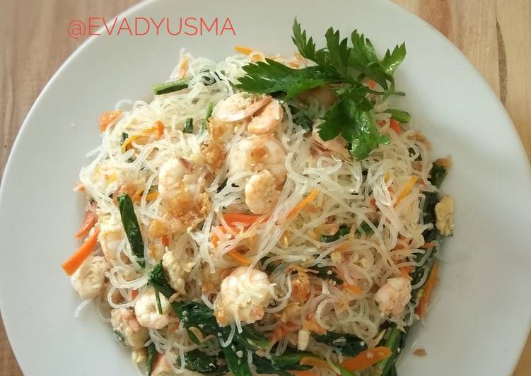 Cara mengolah Bihun goreng sayur udang, Bisa Manjain Lidah