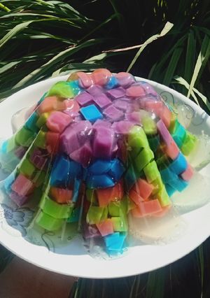 Foto resep Puding Susu Mozaik