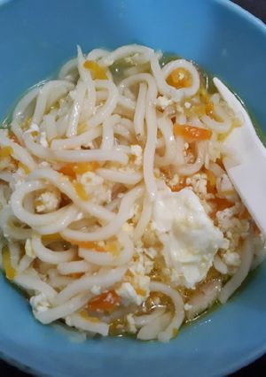 Foto resep Mie rebus gurame wortel (Mpasi 18bulan +)