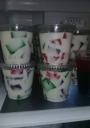 Una foto de Gelatina de mosaico económica